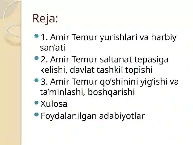 Amir Temur yurishlari va harbiy san’ati 2