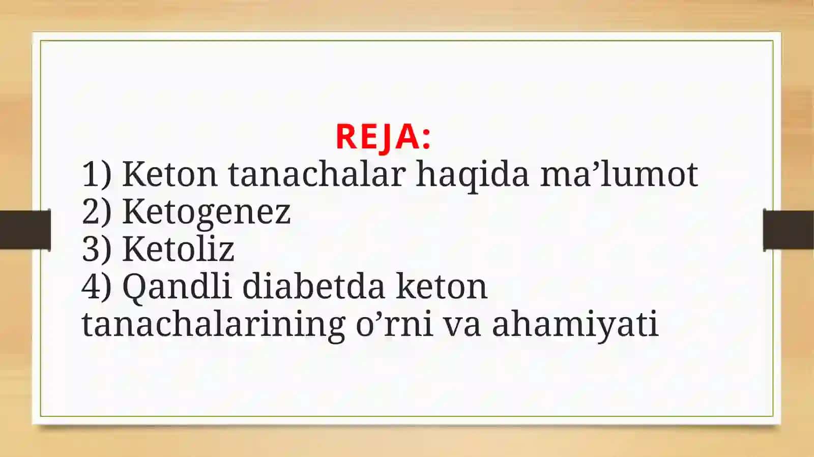 Keton tanachalar metabolizmi 2
