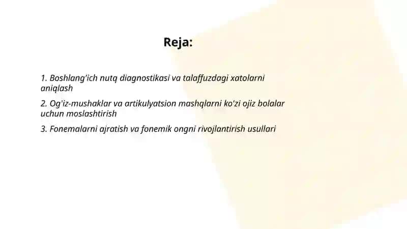 Tovushni to'g'ri tallafuz qilish 2