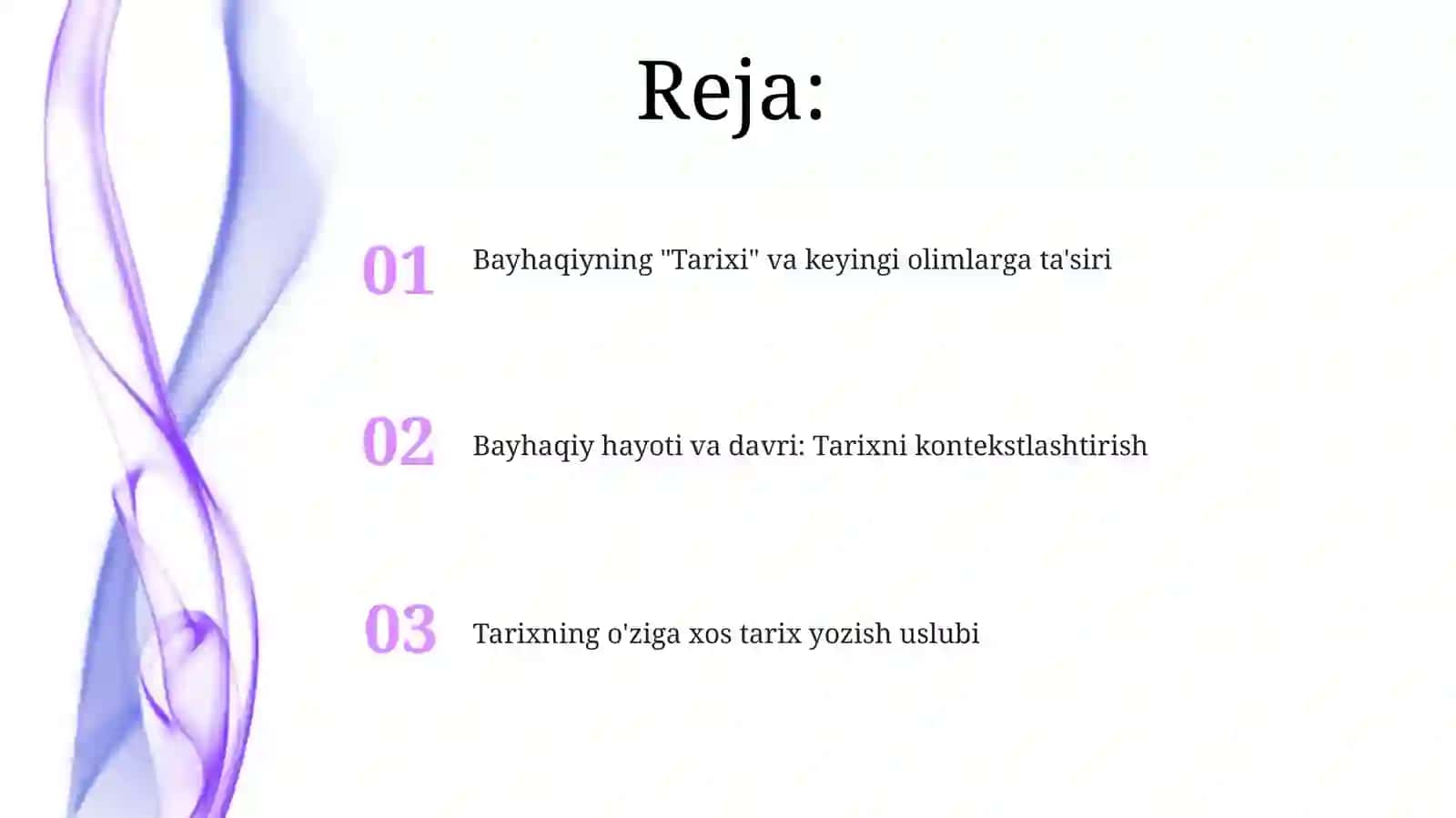 Bayhaqiyning "Tarixiy Bayhaqiy" 2