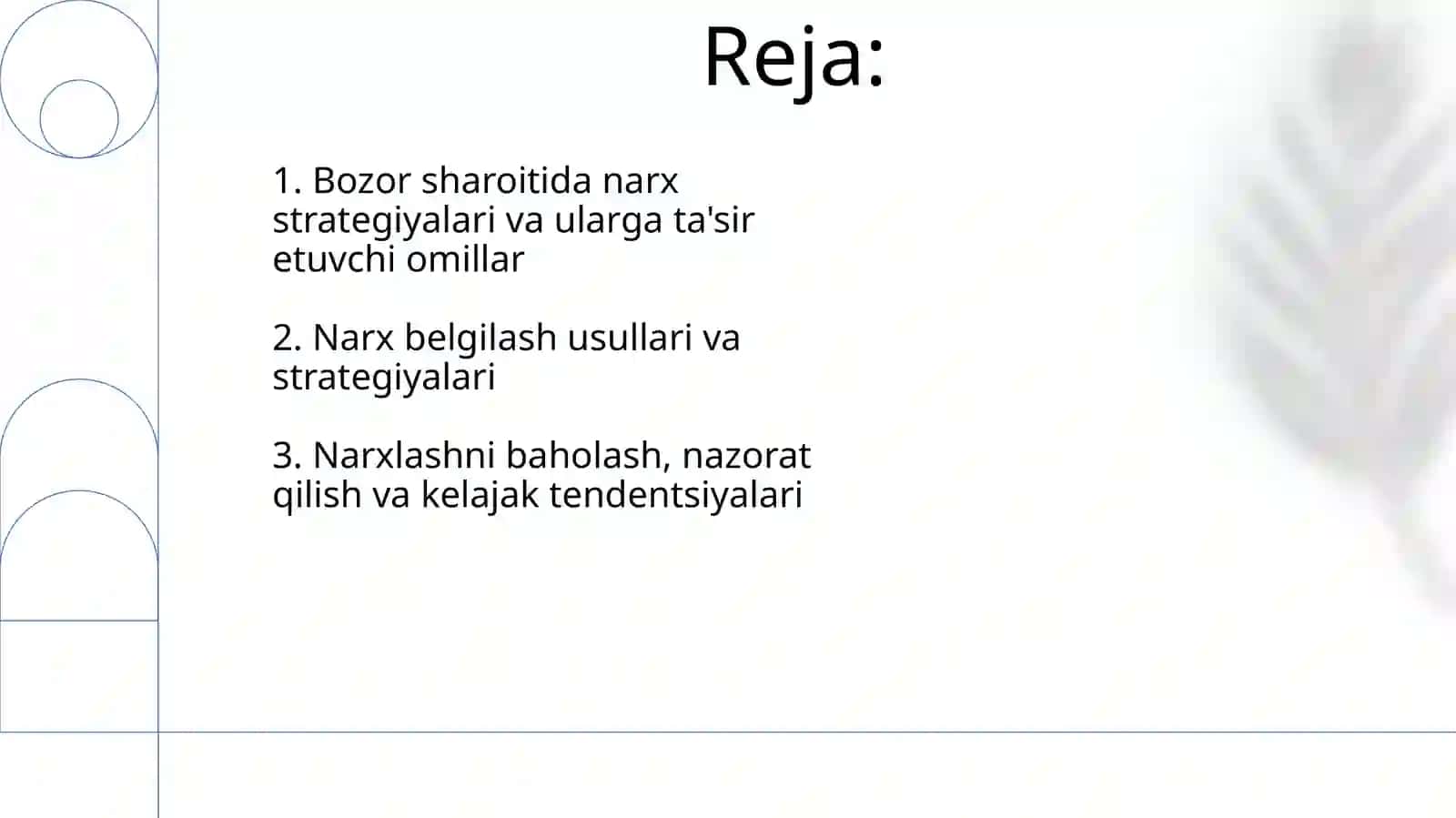 bozor sharoitida narx belgilash tamiyillar 2