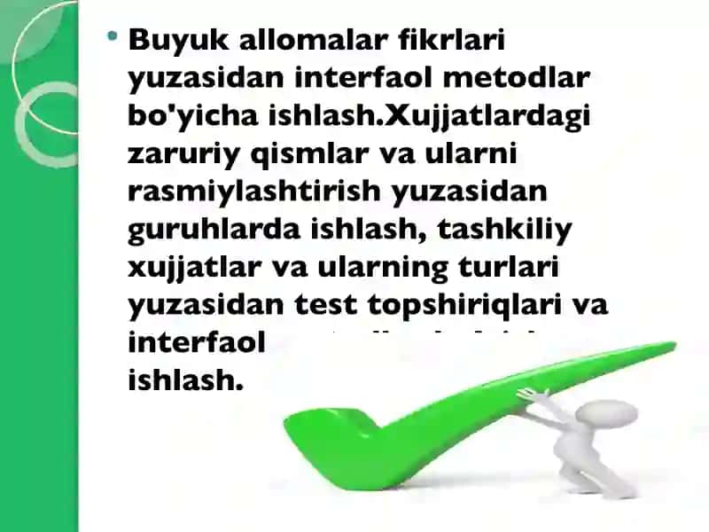 “DAVLAT TILIDA ISH YURITISH” 2