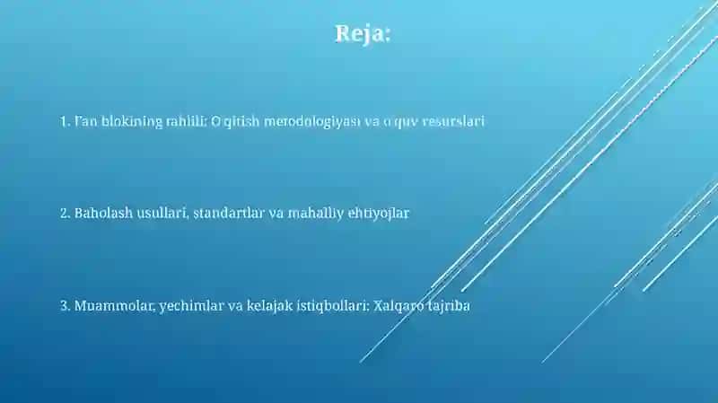 Xorijda kutubxonashunoslik sohasini oʻqitishda fanlar bloki tahlili 2