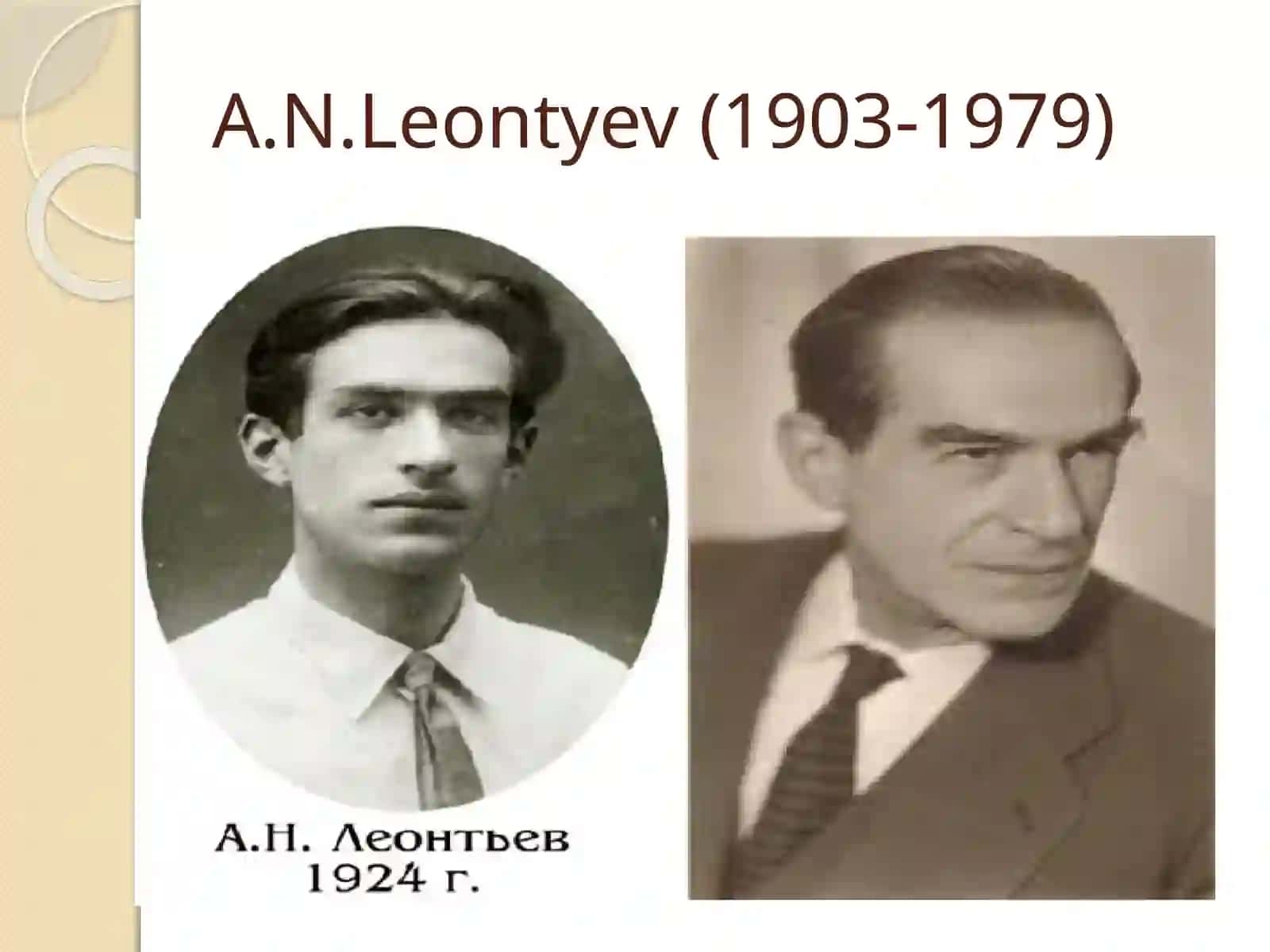 A.N.Leontyevning faoliyat nazariyasi 2