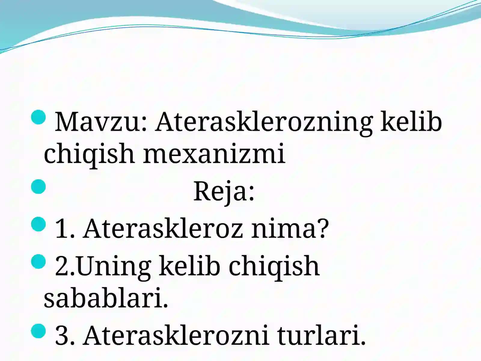 Aterasklerozning kelib chiqish mexanizmi 2