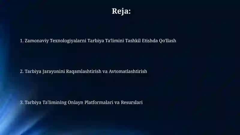 Zamonaviy Texnologiyalarni Tarbiya Ta'limini Tashkil Etishda Qo'llash 2