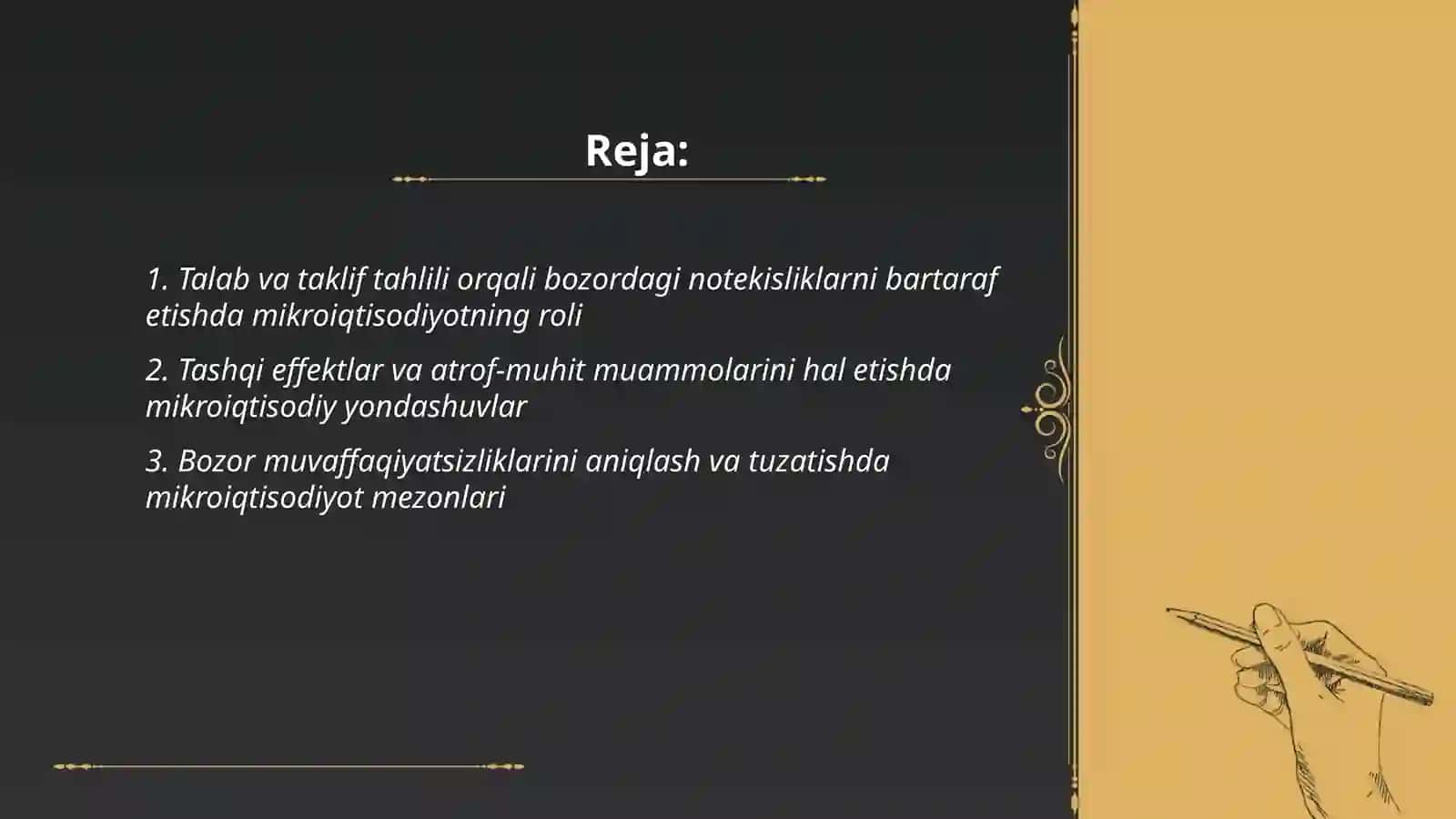 Mikroiqtisodiyotning ahamiyati 2