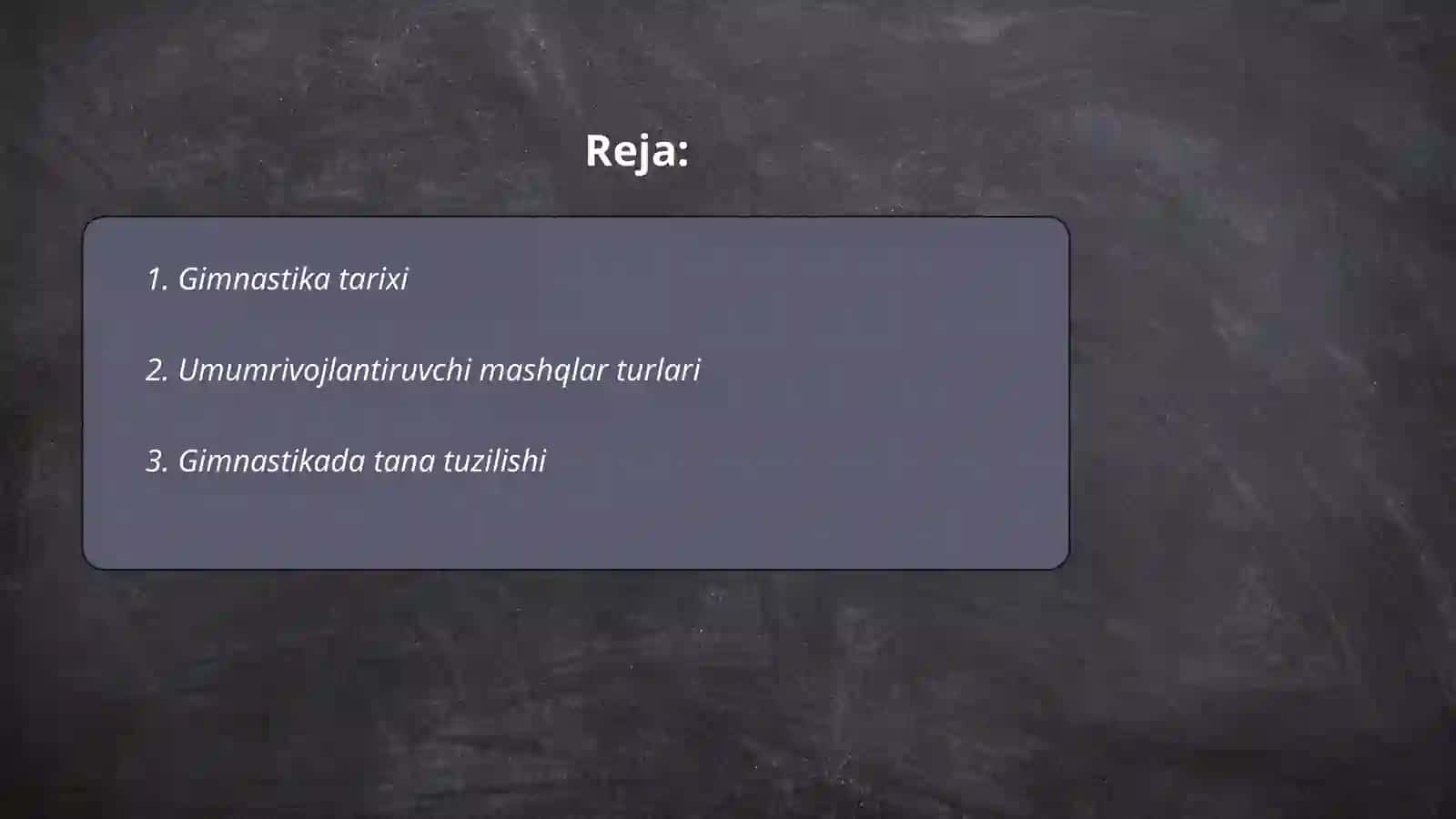 Gimnastika. Umumrivojlantiruvchi mashqlarni oʻrgatish 2