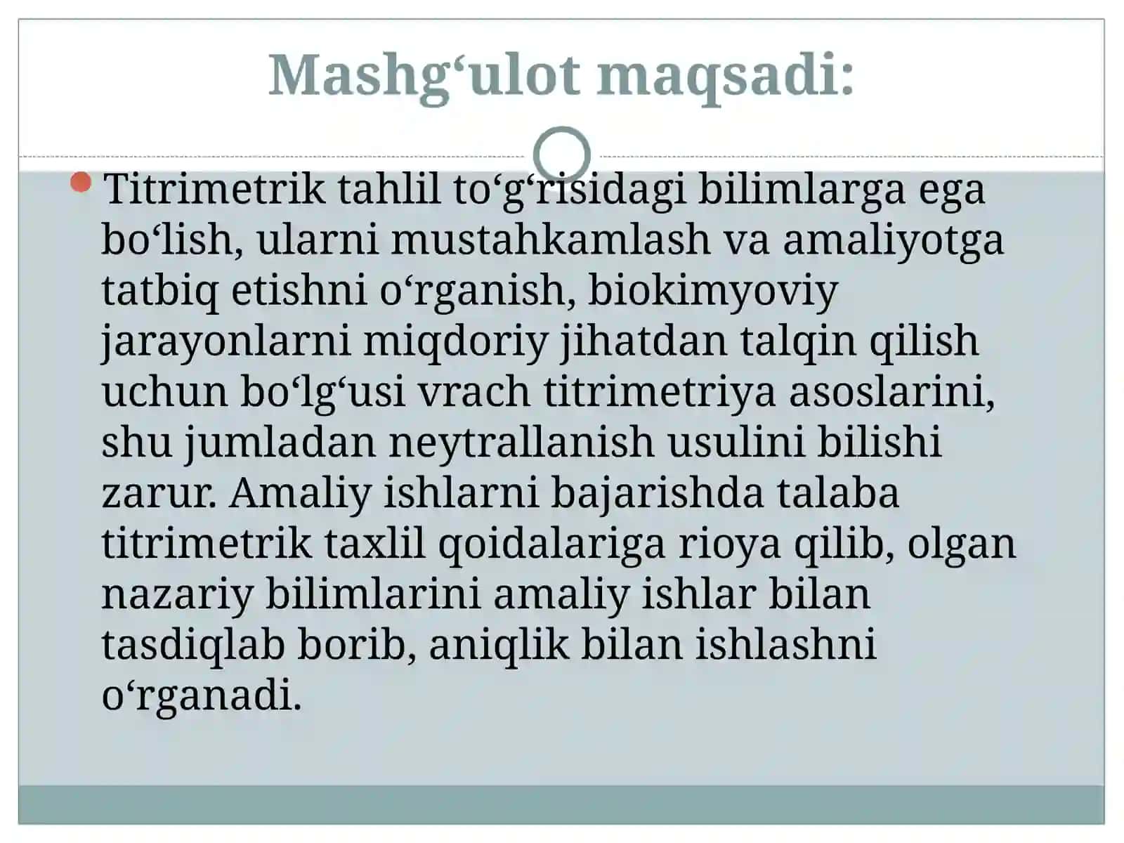 Titrimetrik Tahlil Oksidometriya Usuli 2