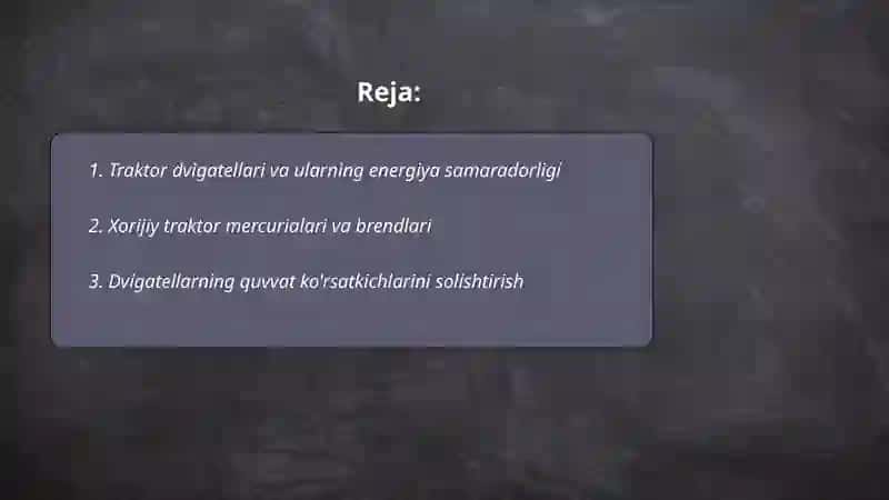 Xorijiy firma traktorlaning dvigatellari 2