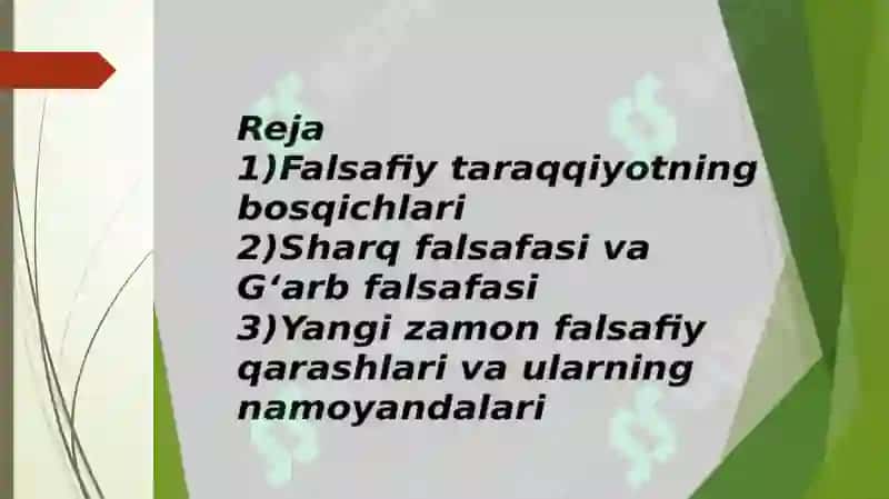 Falsafiy tafakkur taraqqiyotining asosiy bosqichlari 2