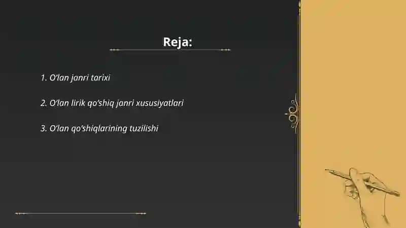 Yor-yor va kelinsalom lirik qo'shiq janirlari 2