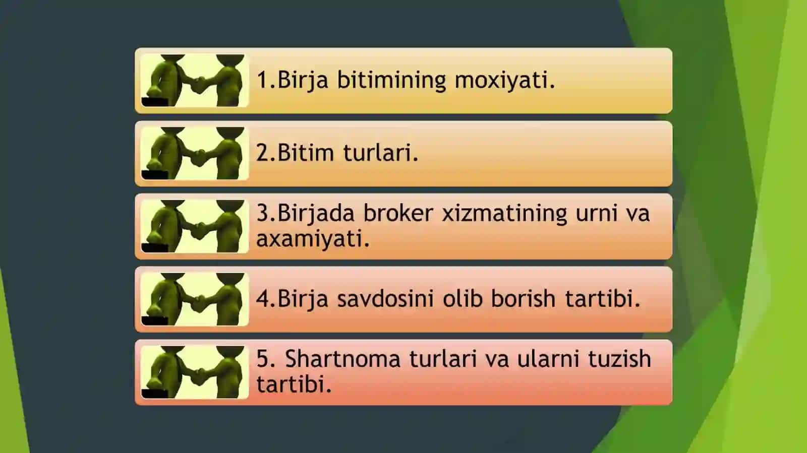 Birja bitimlari va brоkerlik faоliyati 2