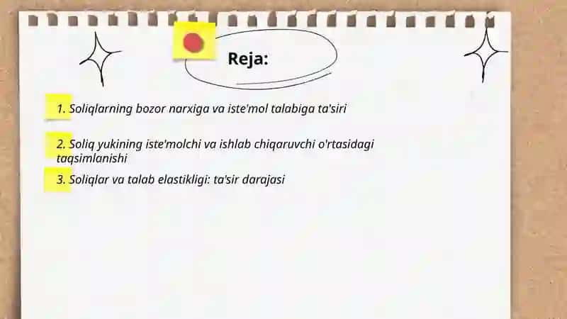 Soliqlarning talab va taklifga ta'siri 2