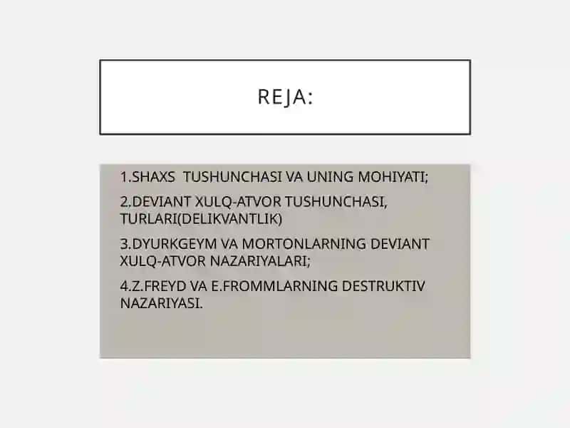 SHAXS TUSHUNCHASI VA UNING MOHIYATI 2