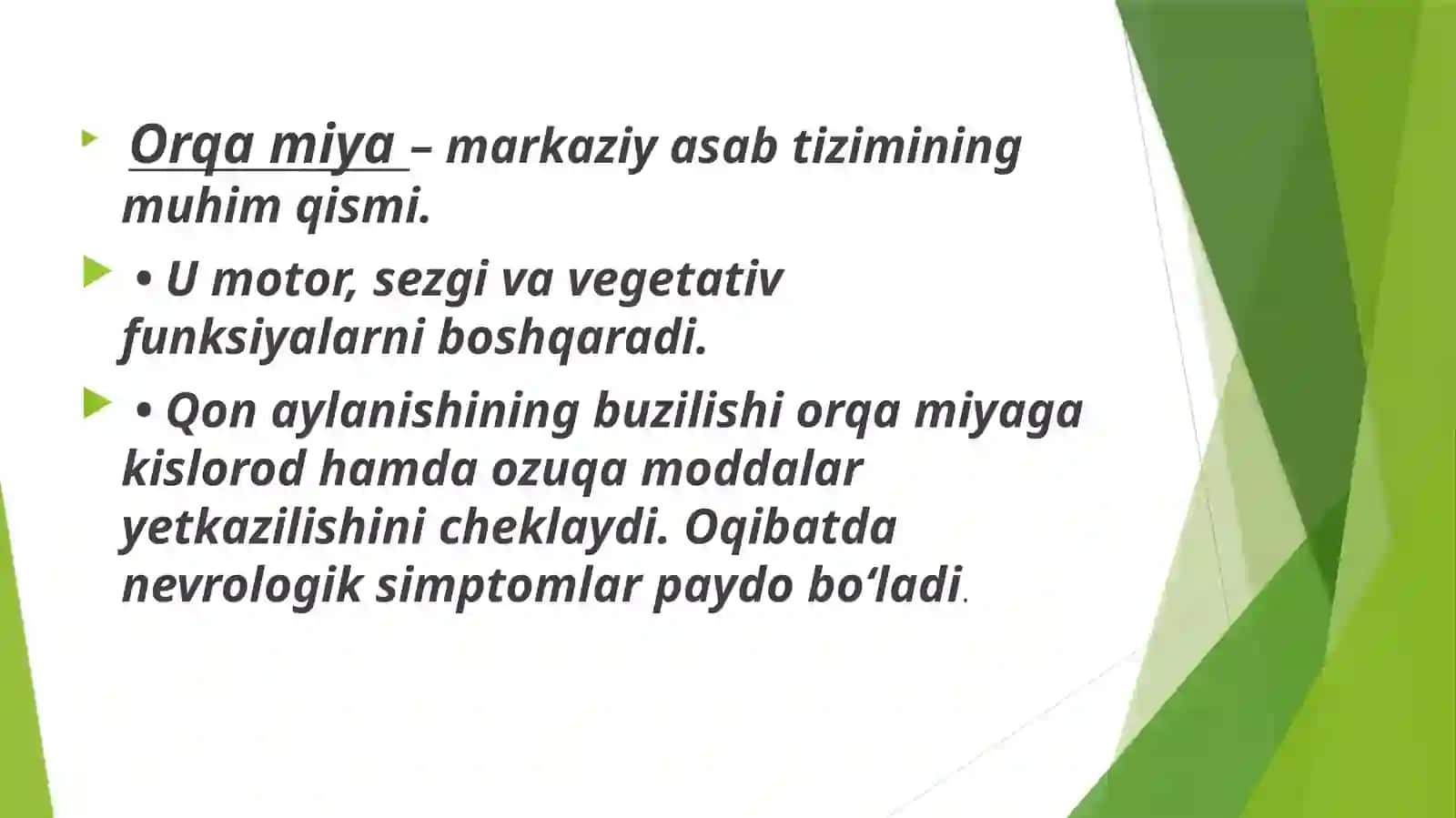 ORQAMIYADA QON AYLANISHNING BUZILISHI 2