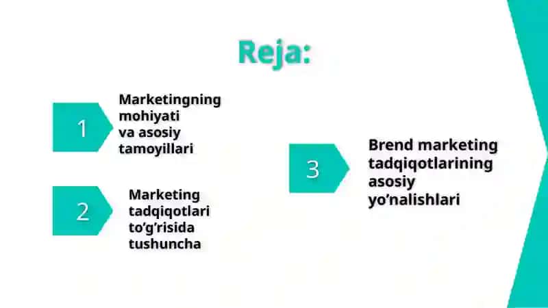 Brendni boshqarishda marketing tadqiqotlari 2