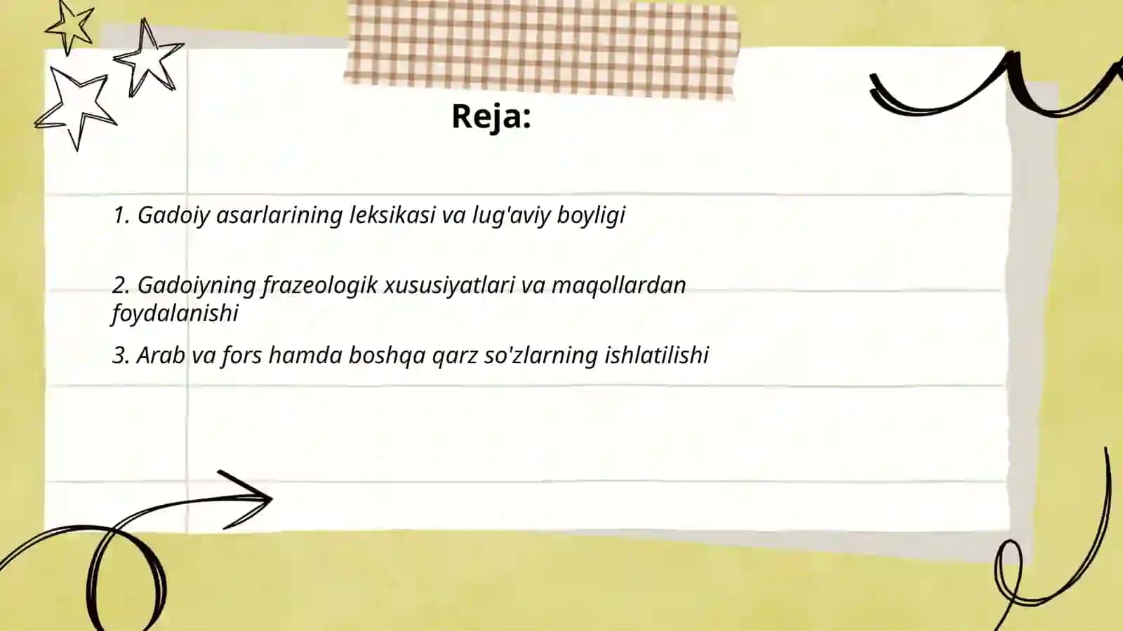 Gadoiy va uning asarlarining til xususiyatlari 2