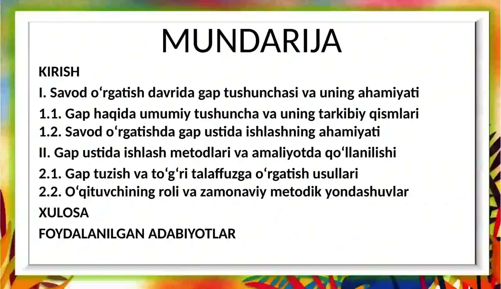 Savodo‘rgatish davridagi pustida ishlash 2