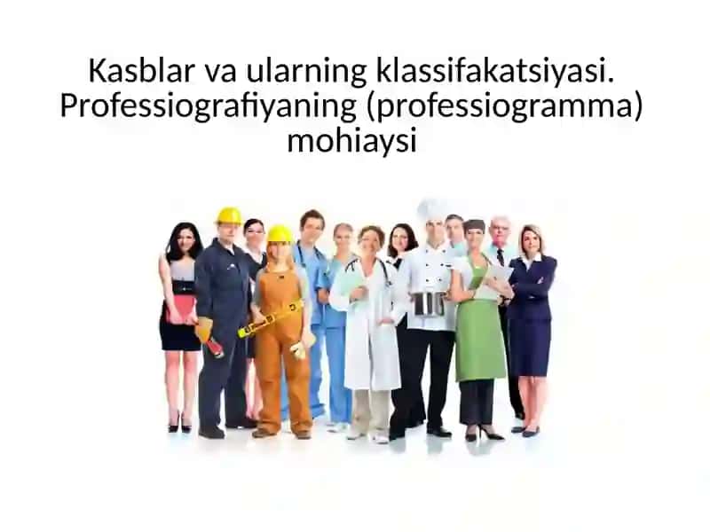 Professogrammava uni ishlab chiqarish talablari 2