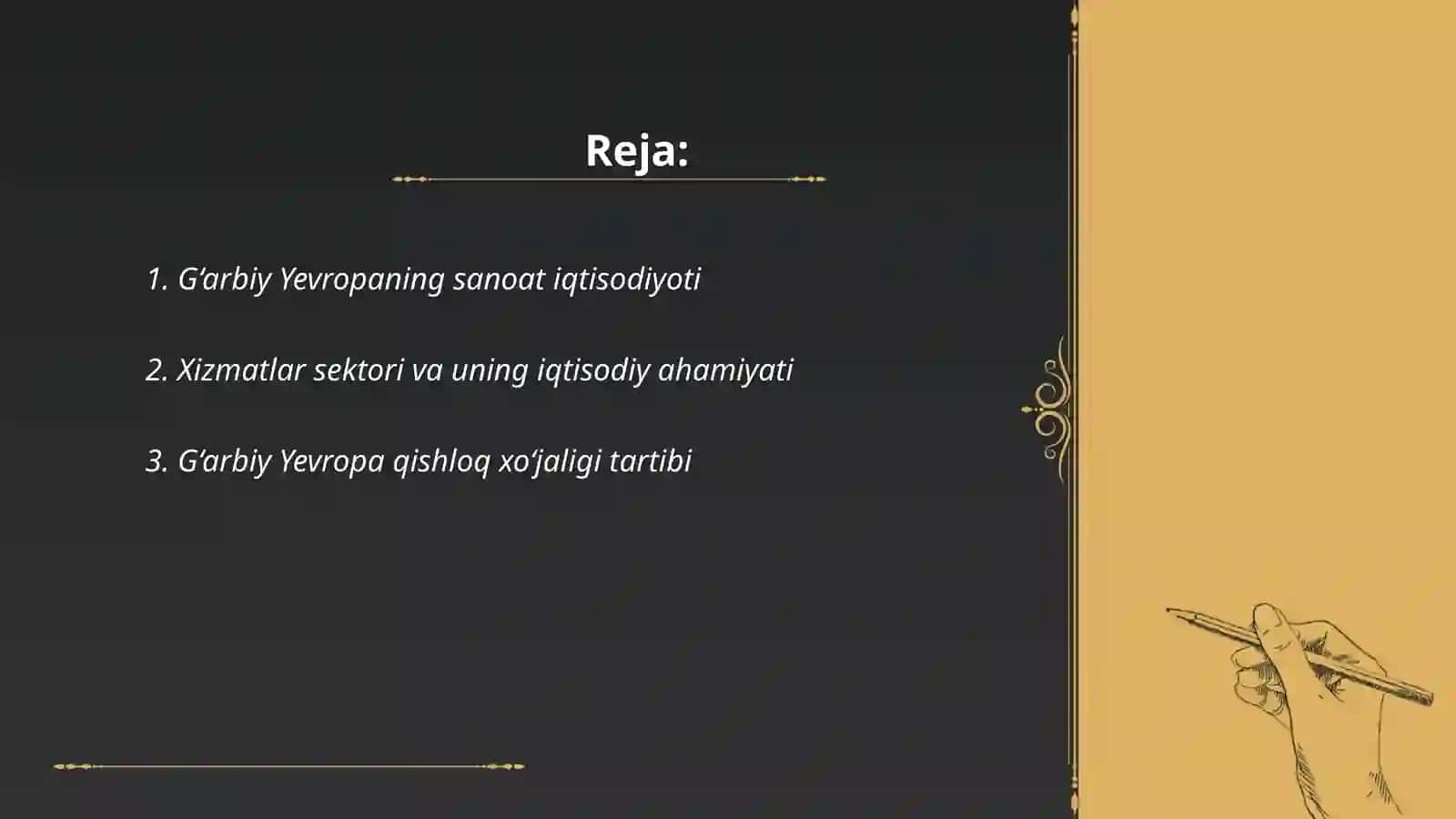 G‘arbiy yevropa iqtisodiyoti tarkibi vaintegratsiya jarayonlarining chuqurlashuvi 2