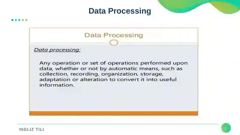 Data Processing 2