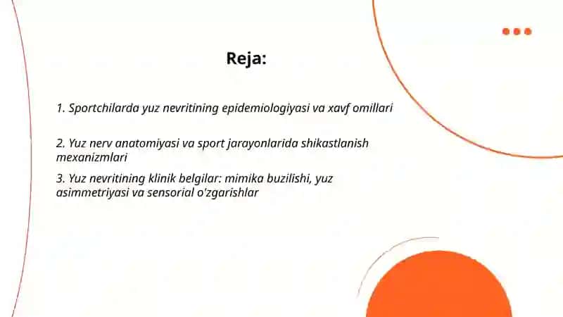 Sportchilarda yuz, tirsak va bilaknevritlarining klinik belgilari, diagnostikasi 2