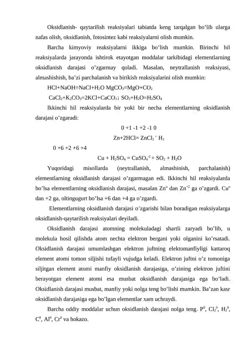 Oksidlovchi va qaytaruvchilarni elektrokimyoviy titrimetrik usullar yordamida aniqlash 2