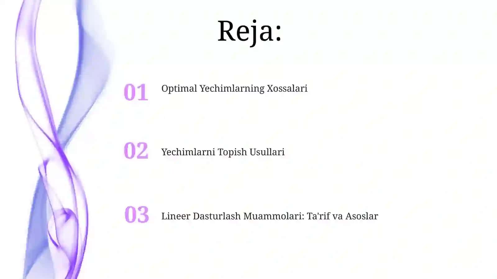 Lineer Dasturlash Muammolari: Ta'rif va Asoslar 2