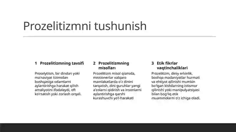 Prozelitizm 2