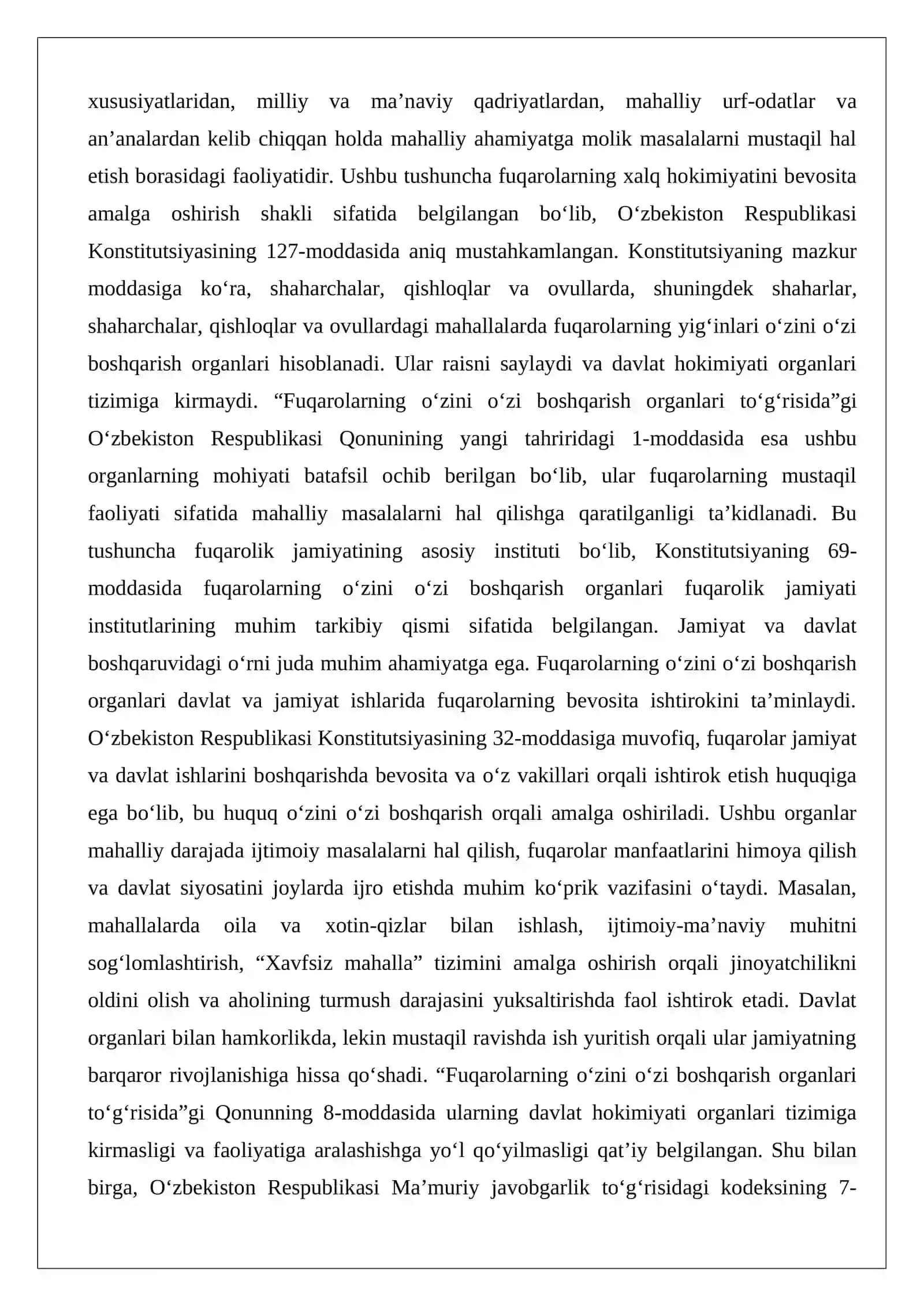 Fuqarolarning o‘zini o‘zi boshqarish organlari 2