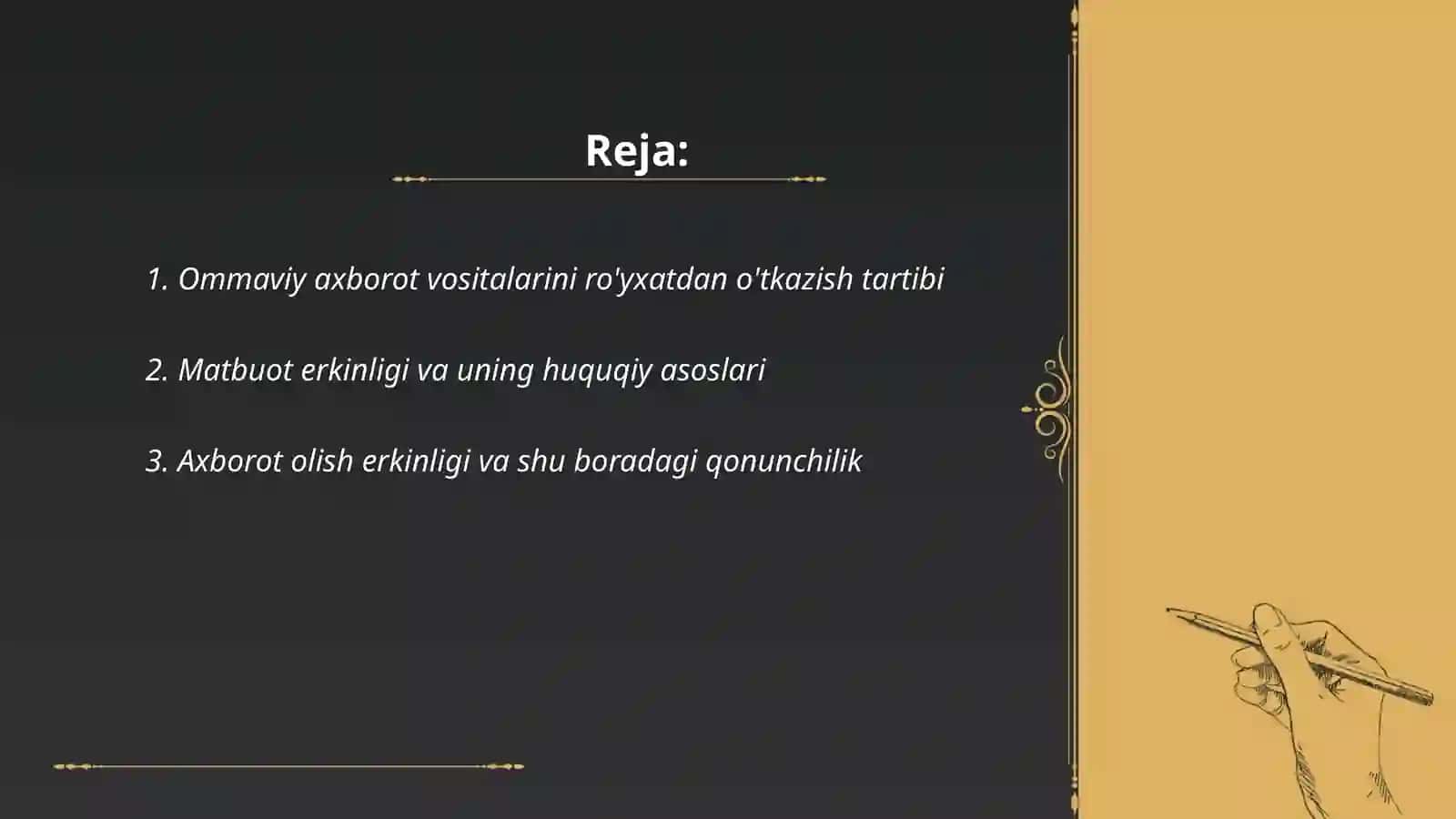 Ommaviy axborot vositalarining faoliyati 2