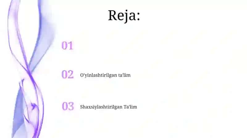 Taʼlim innovatsiyalar mavzusida taqdimot 2