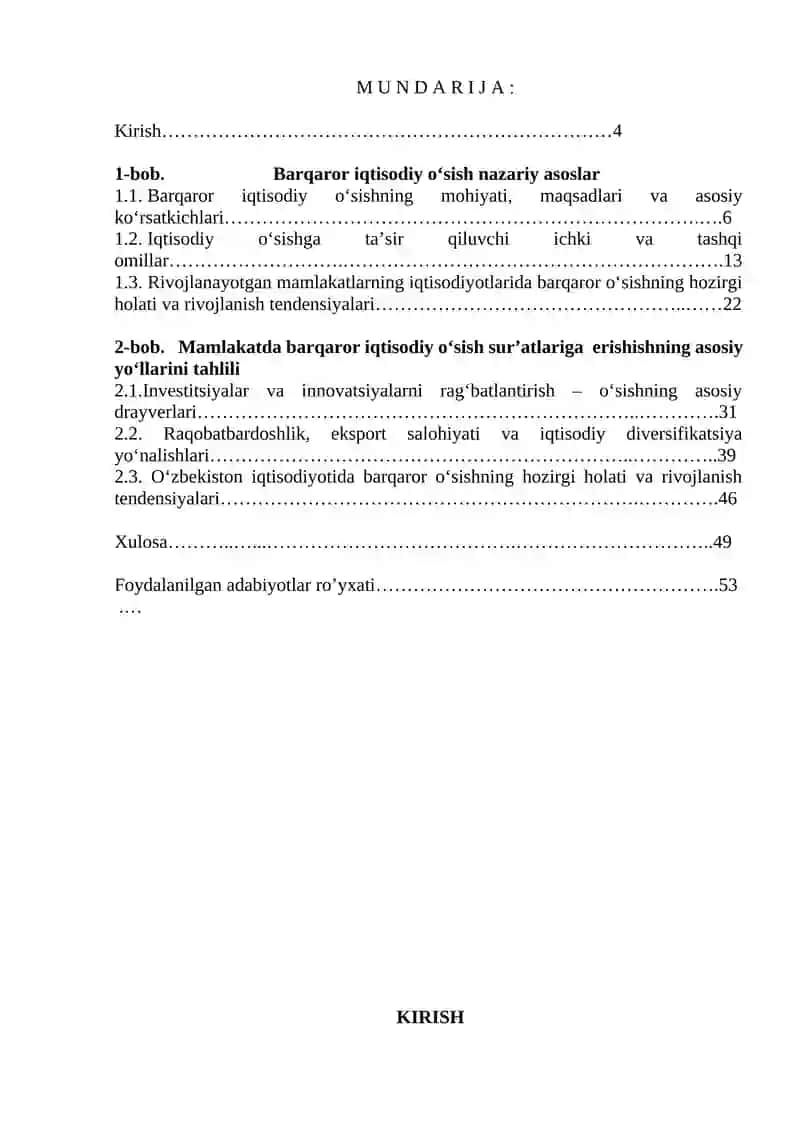 Mamlakatda barqaror iqtisodiy o‘sish  sur’atlariga erishish yo‘llari 2