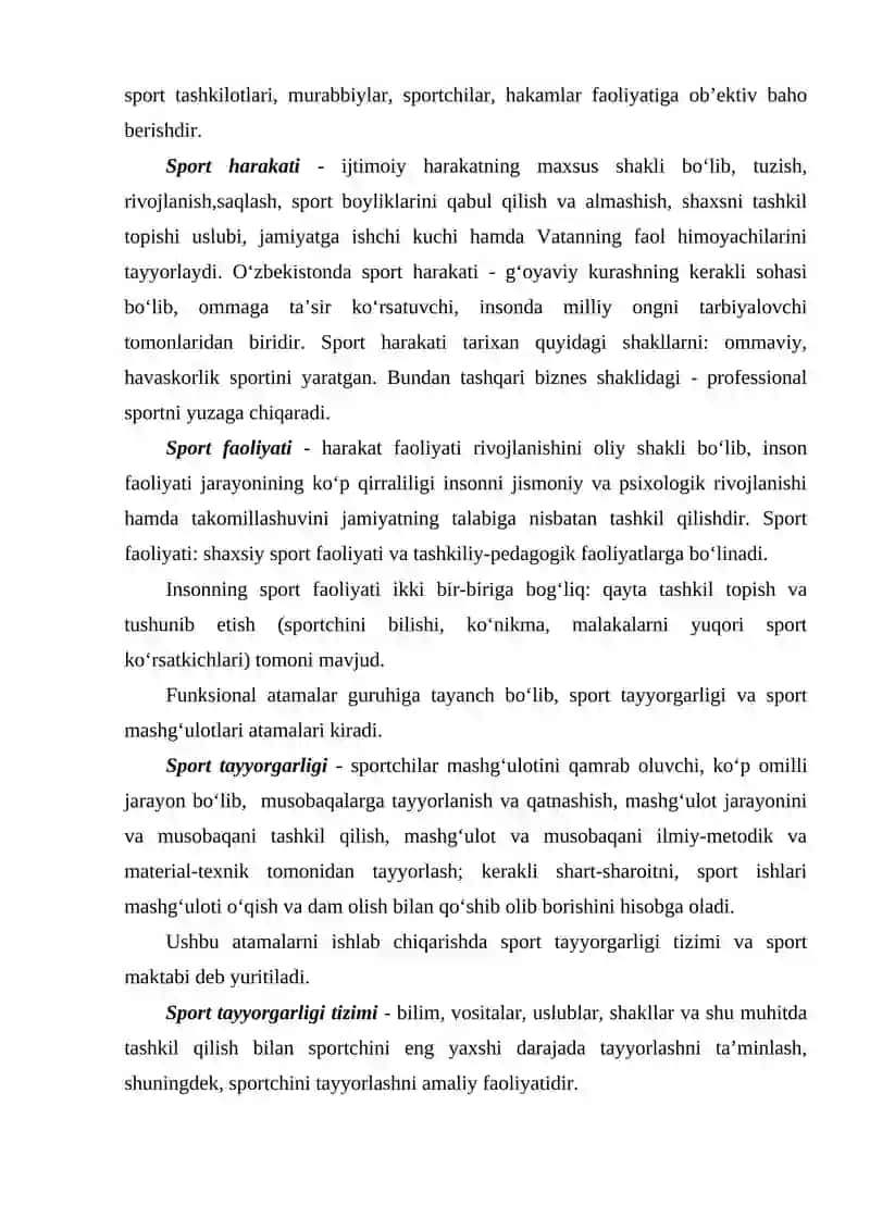 Sport Nazariyasi 2