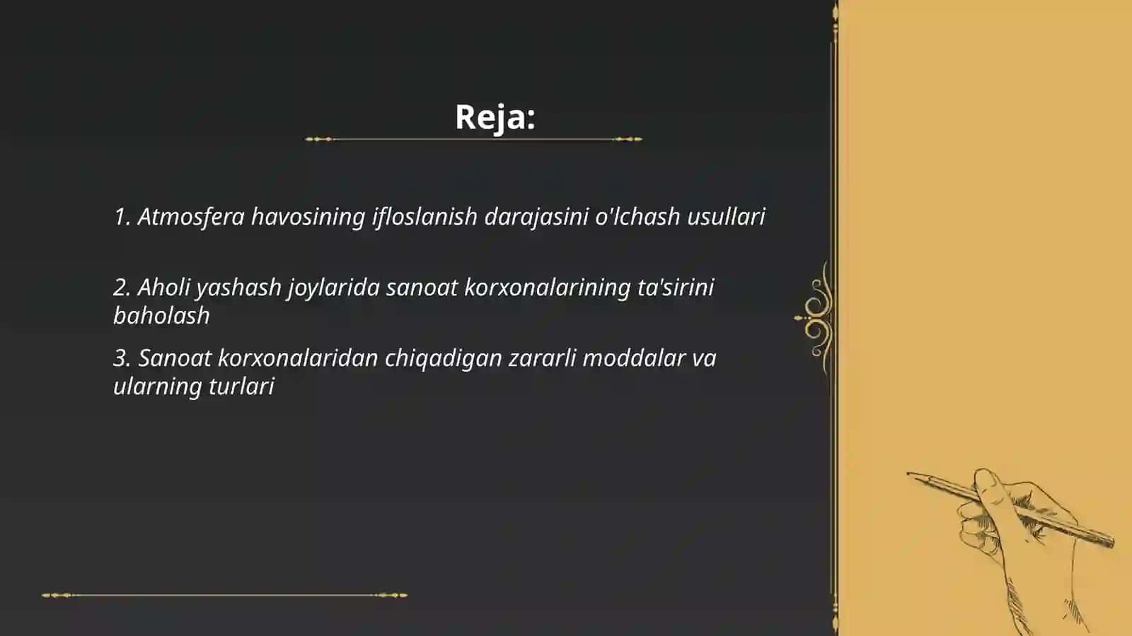 Atmofera havosini baholash 2
