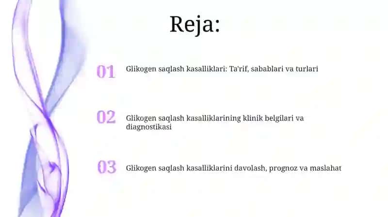 Glikogen saqlash kasalliklari 2