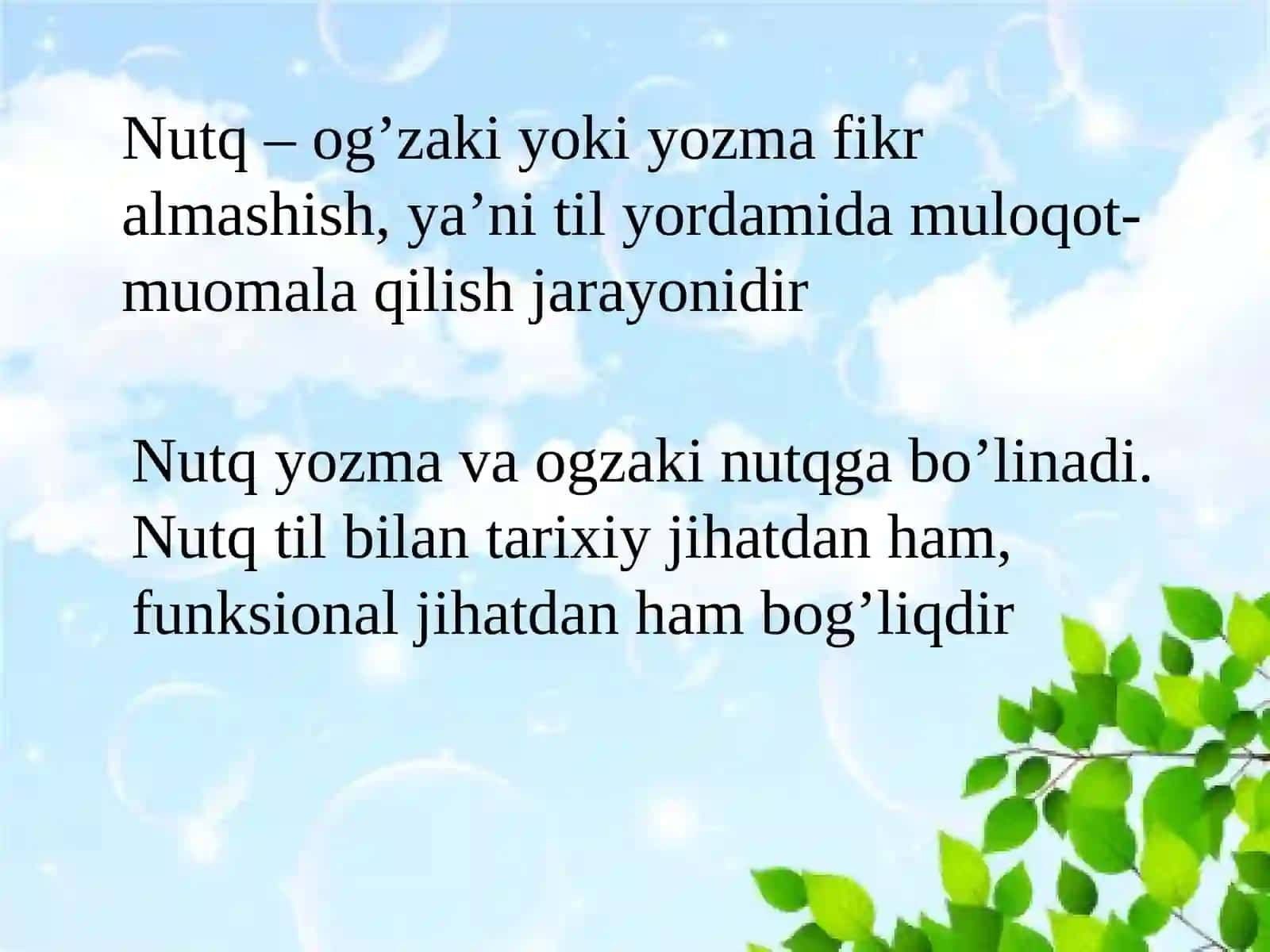 Nutq va muloqot jarayoni 2