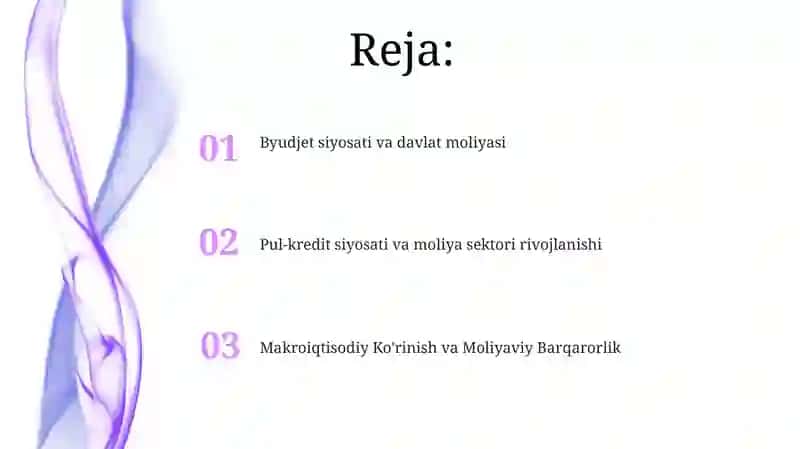 Makroiqtisodiy Ko'rinish va Moliyaviy Barqarorlik 2