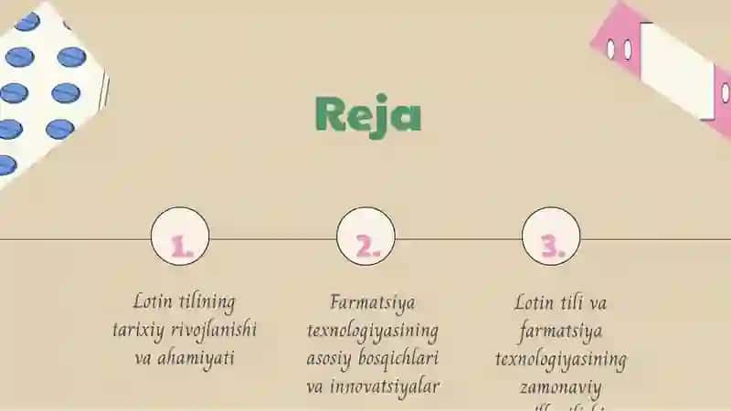 Lotin tili va farmatsiya texnologiyasi tarixi 2