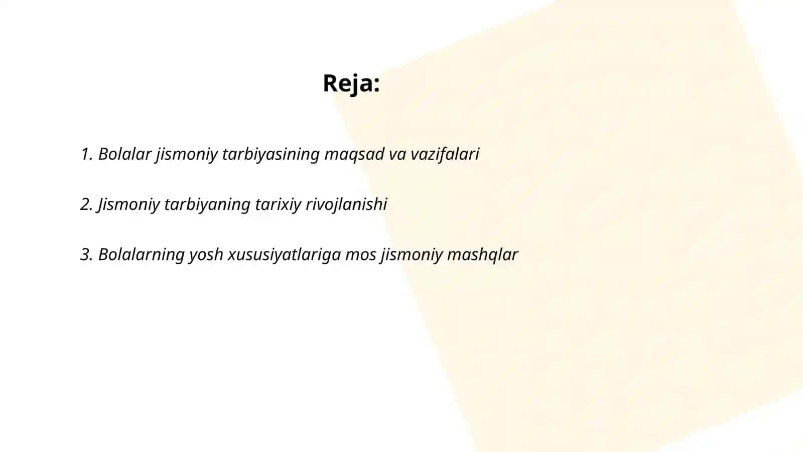 Bolalar jismaniy tarbiyasi fanining rivojlanish tizimi 2