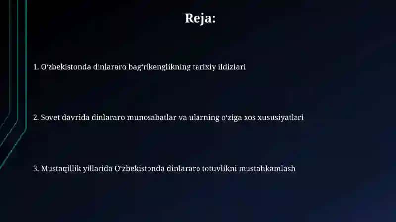 O'zbekistonda konfessiyalararo diniy bag'rikenglik tarixiy tajribasi 2