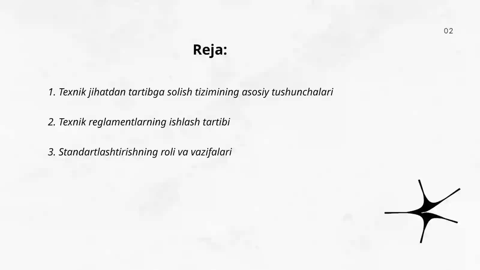 Texnik jixatdan tartibga solish davlat tizm asoslari 2