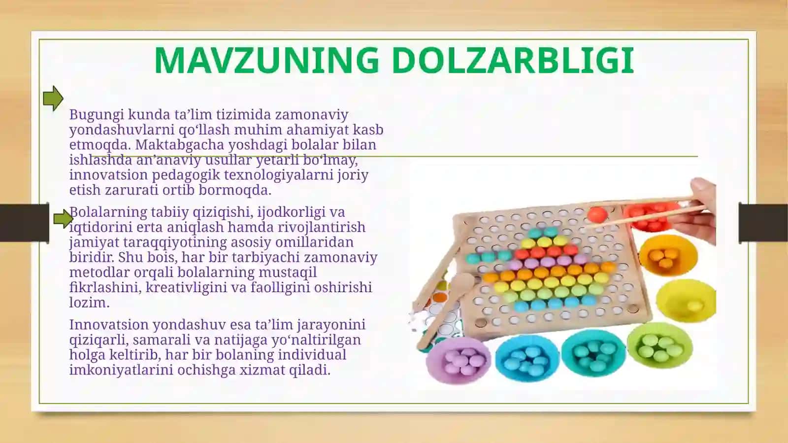 INNOVATSION YONDASHUV ORQALI IQTIDORLI BOLALARNI RIVOJLANTIRISH 2