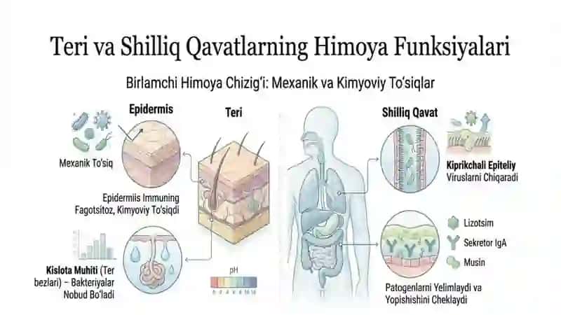 Organizmning patogen mikroorganizmga qarshi himoya usullari 2