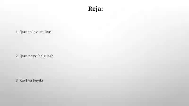 Qishloq xojaligi.ijara xaqqi va renta 2