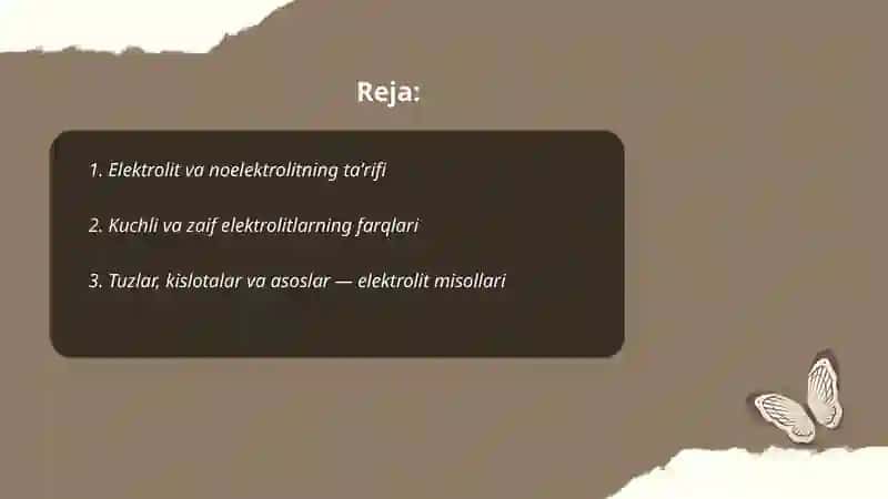 Elektrolitlar va noelektrolitlar 2