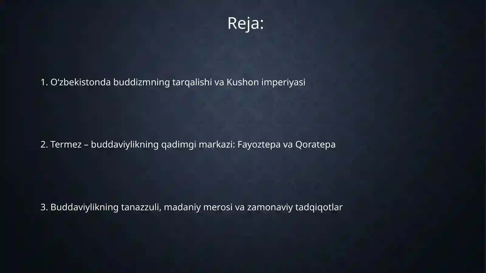 Oʻzbekistonda buddaviylik dinining tarixiy ildizlari 2