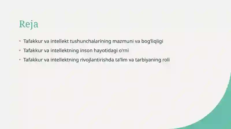 Tafakkur va intellekt 2