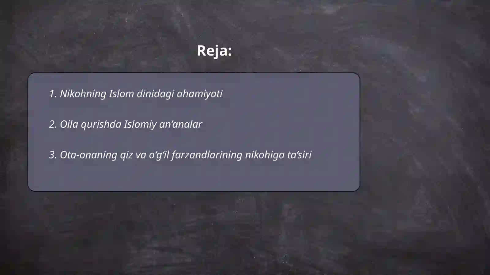 Islom huquqshinosligida oila nikoh taloq tushunchalarini tariflash 2